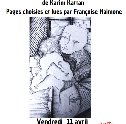Vendredi 11 avril, à 19h à La Boutique, Le palais des 2 collines, de Karim Kattan, lecture de Françoise Maimone