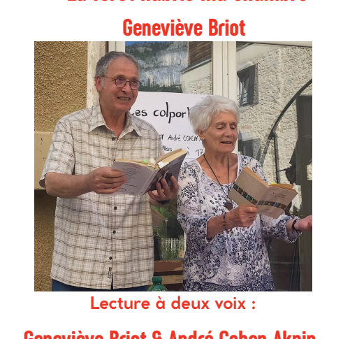 Vendredi 24 avril, à 19h à La Boutique, La forêt habite ma chambre, de Geneviève Briot