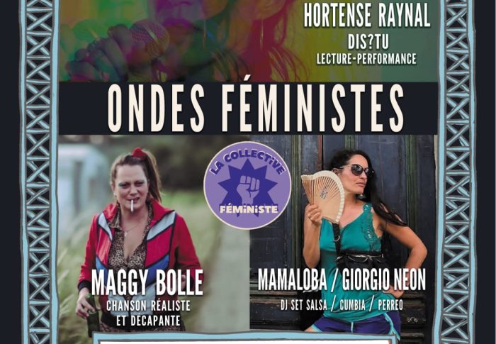 Samedi 9 mai 2026, à partir de 19h au Club Convergences, Ondes féministes, Poésie contemporaine, concert et dj set